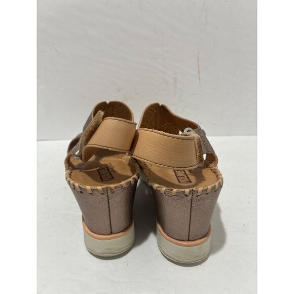 Pikolinos Sandals Womens Wedge Leather Aquadulce color Metalica size 8 slingback - Picture 3 of 7